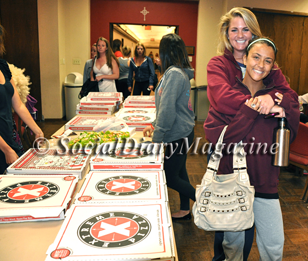 Social Diary Magazine sends Extreme Pizza to Alph Phi Sorority at USD as thank you